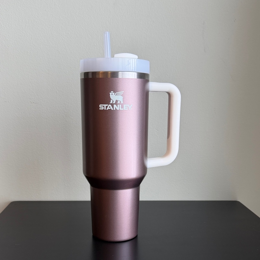 Stanley Metallic Rose Gold Tumbler with Handle 40oz